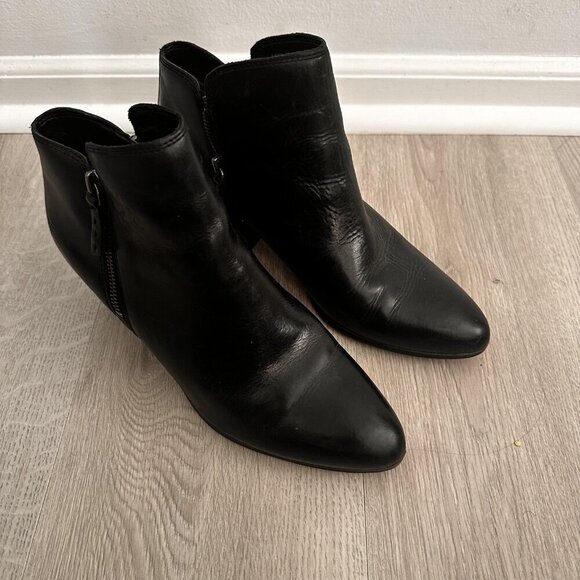 Frye Judith Double Zip Boots Womens Size 9.5M Leather Ankle Booties Classic - Picture 2 of 10